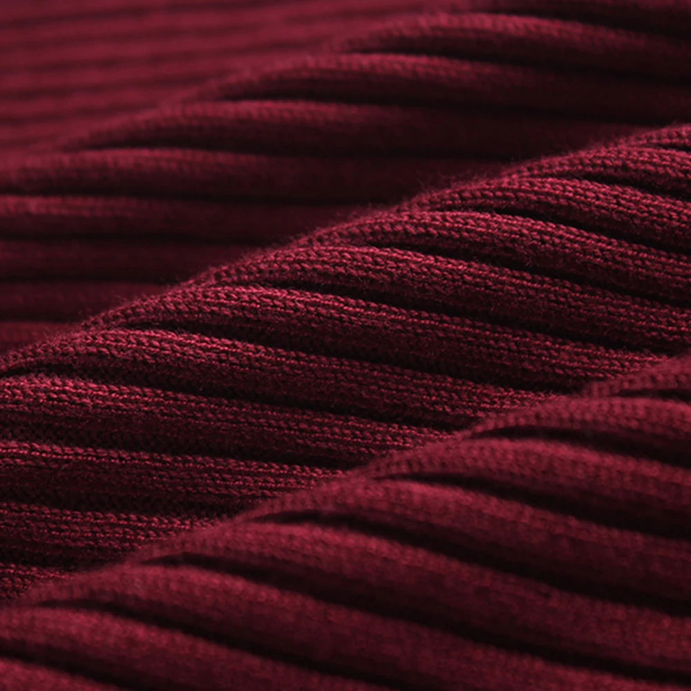 Turtleneck Knit Sheath Dress ATHLEXES