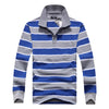 Classic Striped Cotton Polo for Men - Spring & Autumn ATHLEXES