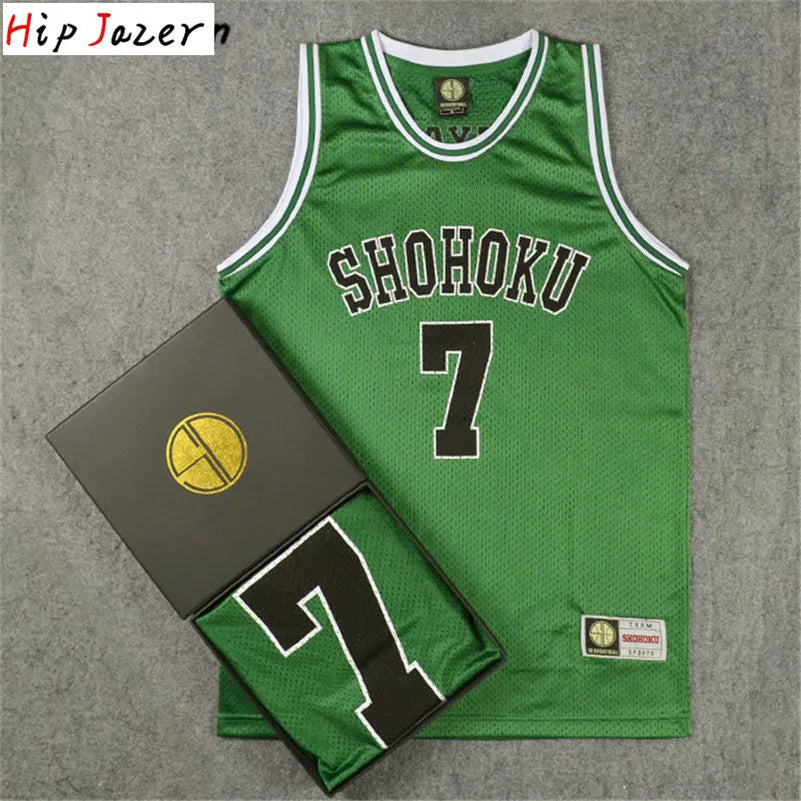 HipJazer Slam Cosplay Basketball Jersey Set - Shohoku Style ATHLEXES