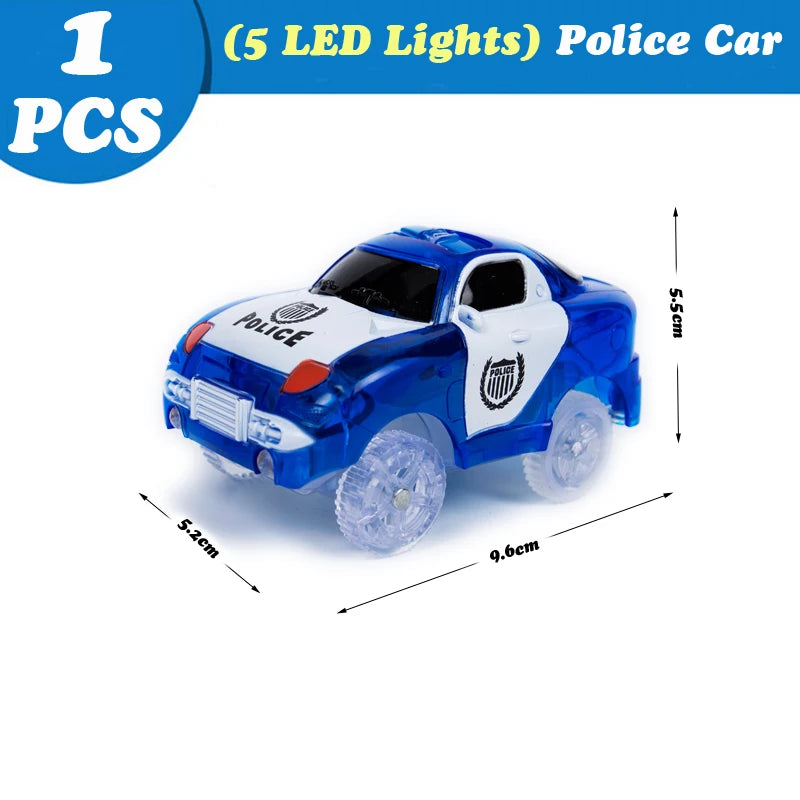 GlowTrack DIY Racing Cars with Colorful Lights ATHLEXES