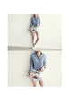 Luxe Linen Long Sleeve Chemisier Femme Blouse for Summer Fashion ATHLEXES