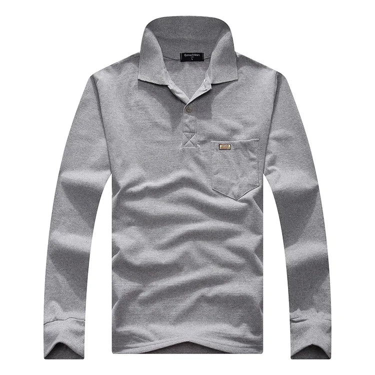 Classic Striped Cotton Polo for Men - Spring & Autumn ATHLEXES