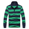 Classic Striped Cotton Polo for Men - Spring & Autumn ATHLEXES