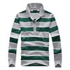Classic Striped Cotton Polo for Men - Spring & Autumn ATHLEXES