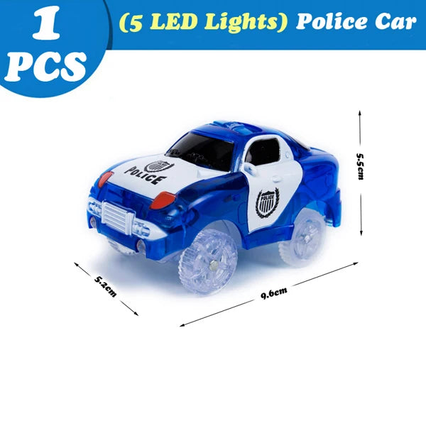 GlowTrack DIY Racing Cars with Colorful Lights ATHLEXES