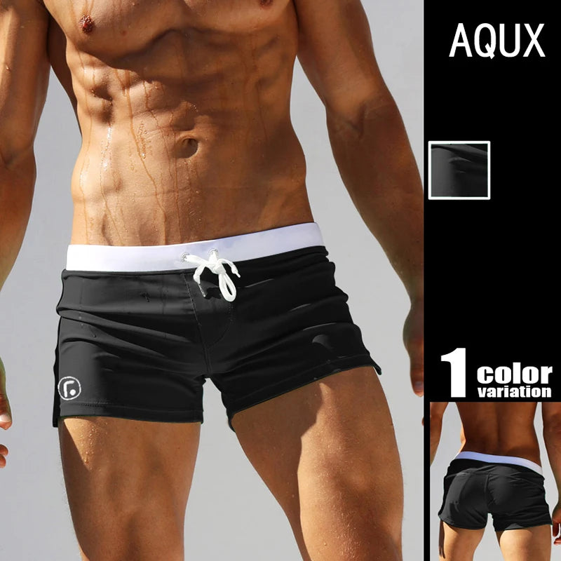 AquaStyle Low Waist Surf Trunks for Men ATHLEXES