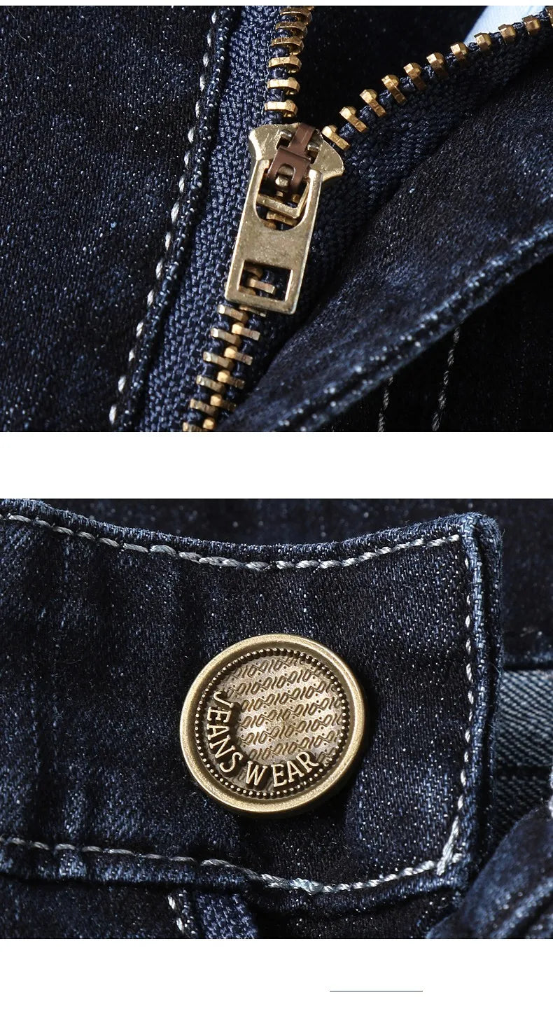 Classic Fit Men's Denim Straight Jeans ATHLEXES