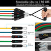Premium Resistance Bands Set with Door Anchor & Straps ATHLEXES