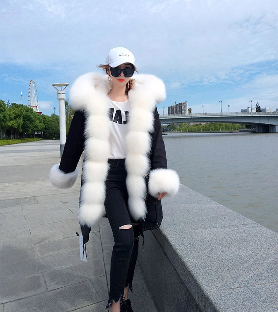 Premium Waterproof Fur Jacket for Women ATHLEXES