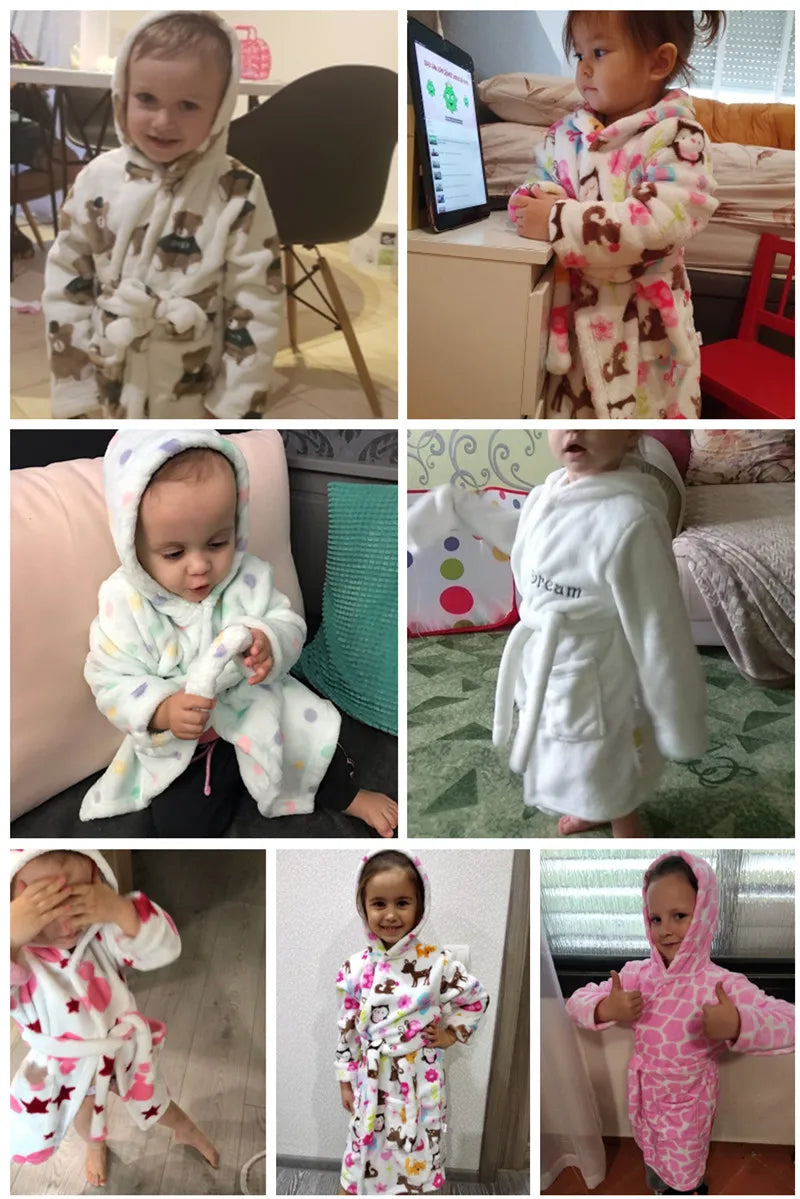 CozyKids Flannel Robe ATHLEXES