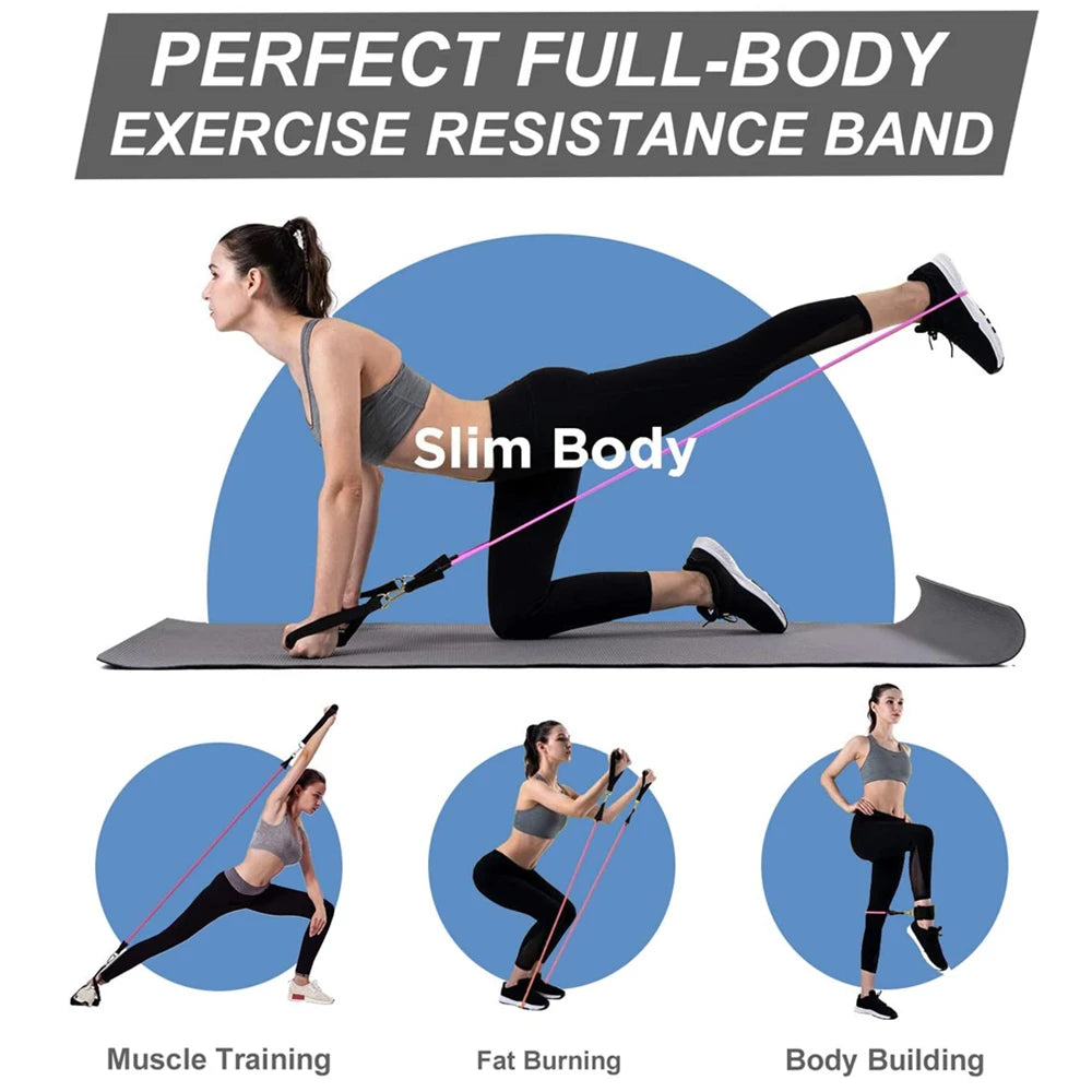 Premium Resistance Bands Set with Door Anchor & Straps ATHLEXES