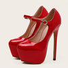 Seductive Red 17cm High Heels Party Pumps ATHLEXES