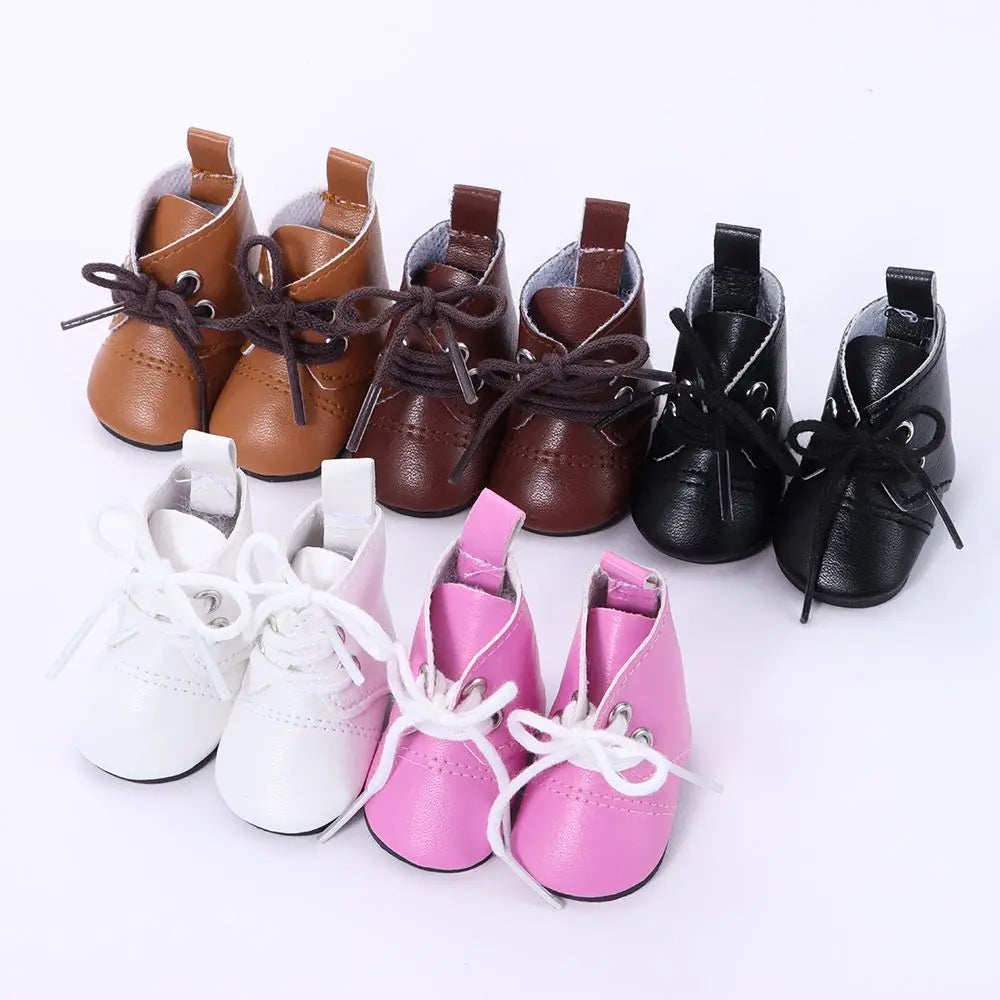Mini Doll Boot Shoes for 20cm Plush Dolls - Stylish 5-5.5cm Accessories ATHLEXES