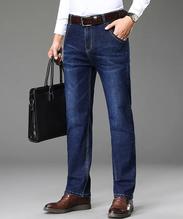 Blue Comfort Stretch Jeans for Men ATHLEXES