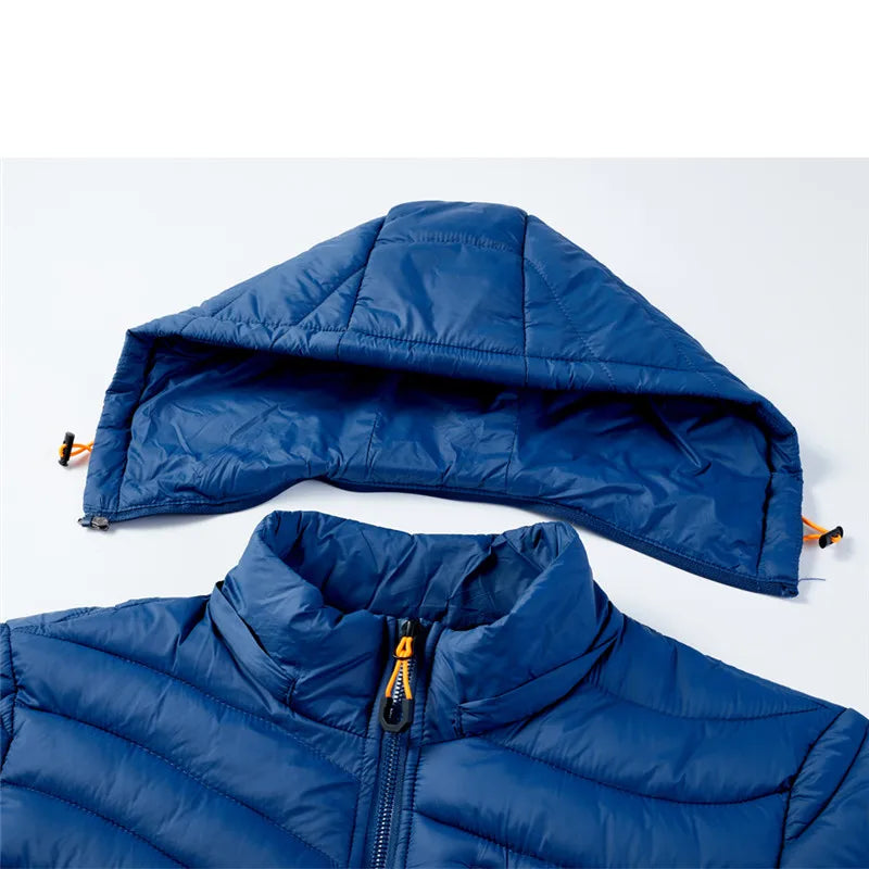 CHAIFENKO Men's Stylish Waterproof Hooded Jacket 2024 ATHLEXES