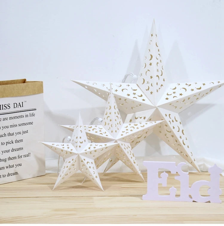 Eid Star Pendant: 30-75cm Festive Decor 2025 ATHLEXES