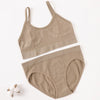 Women Seamless Bras Panties Set Sports Crop Top Briefs ATHLEXES