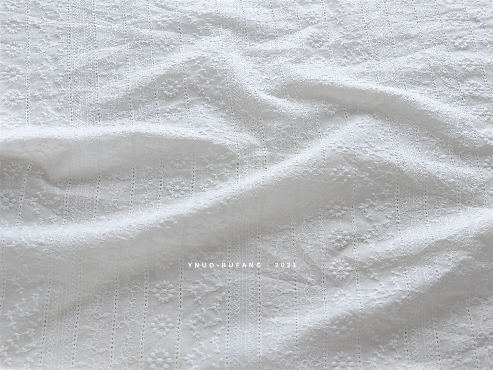 Embroidered Cotton Eyelet Fabric for Apparel ATHLEXES