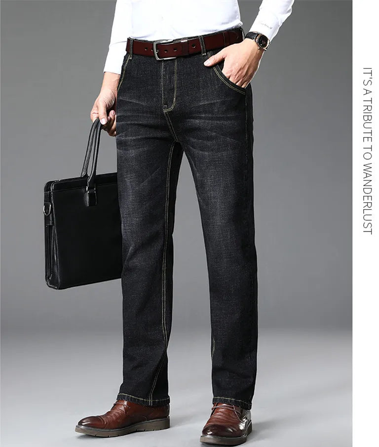Blue Comfort Stretch Jeans for Men ATHLEXES