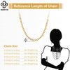 Rinntin 18K Gold Cuban Link Chain Necklace ATHLEXES