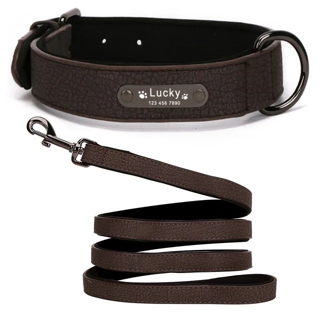 Custom Luxury Personalized Leather Dog Collar ATHLEXES