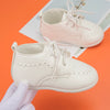 Meckior Retro Leather Baby Shoes with Anti-Slip Rubber Sole ATHLEXES