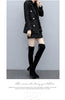 Chic Women’s Plaid Two-Piece Suit: Jacket and Shorts Set ATHLEXES