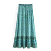 Bohemian Floral Ruffle Hem Midi Skirt ATHLEXES