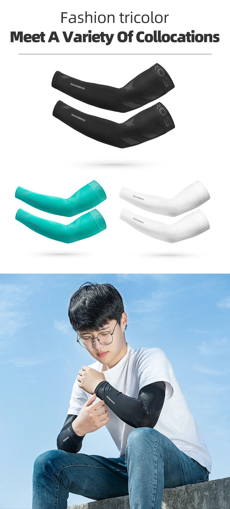 CoolGuard UV Protection Arm Sleeves for Outdoor Activities ATHLEXES