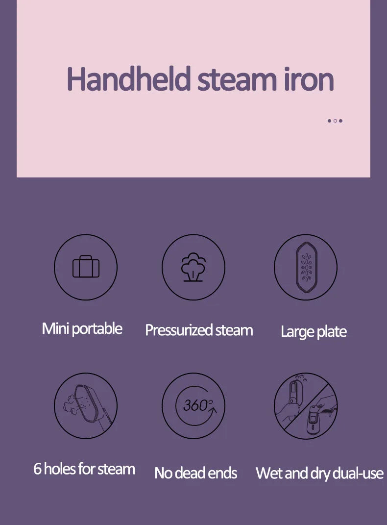 SteamPro Elite Handheld Iron 1000W Performance ATHLEXES