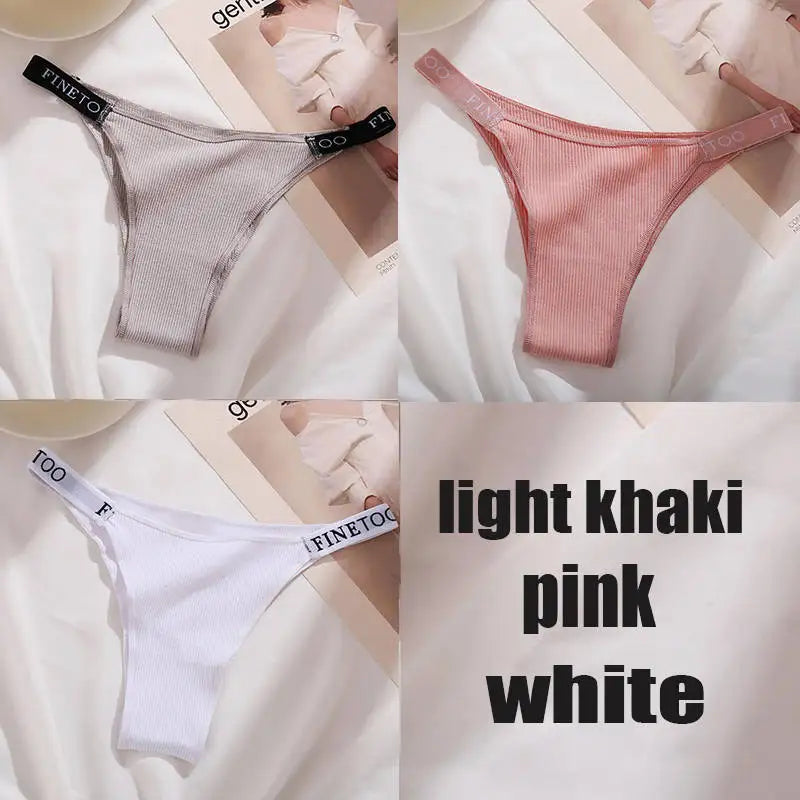 3PCS/Set Cotton Panties Briefs Women Underpants Sexy Lingerie ATHLEXES