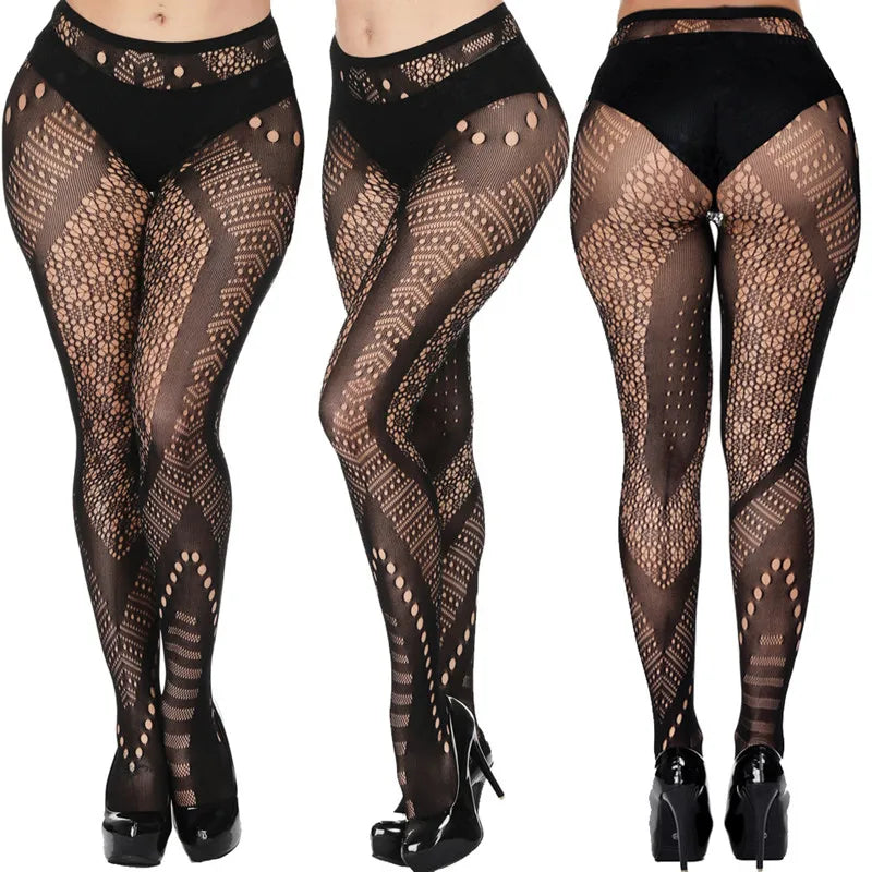 DOIAESKV Plus Size Women Bodystocking Sexy Lingerie Tights ATHLEXES