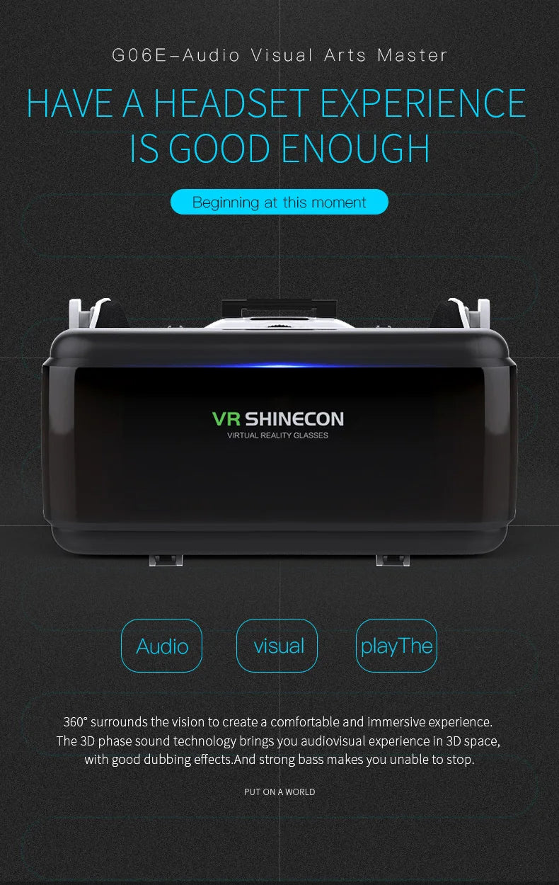 Shinecon 3D VR Glasses for iPhone & Android ATHLEXES