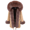 High-End Fox Fur Hooded Insulated Jacket ATHLEXES