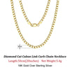 Rinntin 18K Gold Cuban Link Chain Necklace ATHLEXES