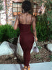 Chic Summer Backless Bodycon Dress ATHLEXES