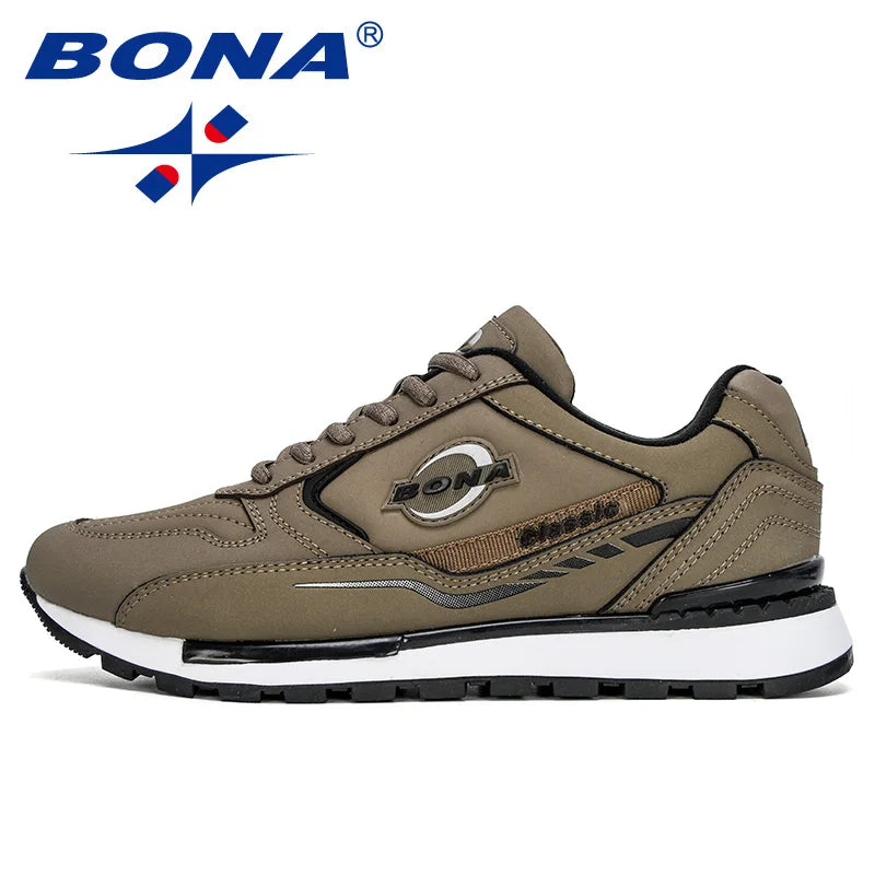BONA Nubuck Leather Casual Sneakers for Men ATHLEXES