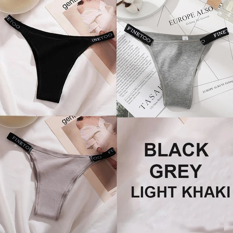 3PCS/Set Cotton Panties Briefs Women Underpants Sexy Lingerie ATHLEXES