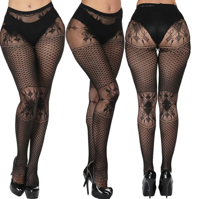 DOIAESKV Plus Size Women Bodystocking Sexy Lingerie Tights ATHLEXES