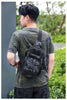 Tactical Sling Shoulder Bags Waterproof Night Reflective Strip Pack EDC Molle Chest Bag 10L Capacity Black ATHLEXES