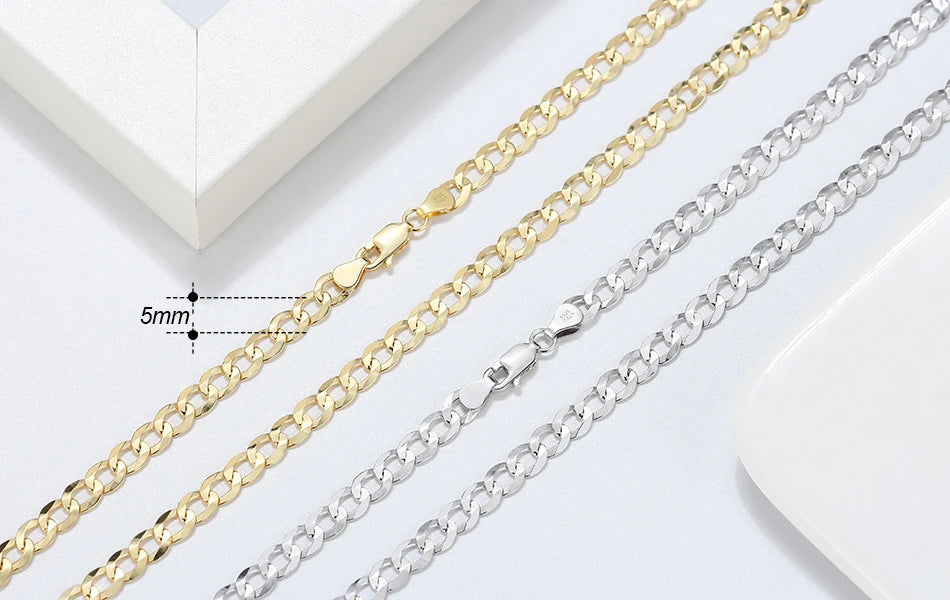 Rinntin 18K Gold Cuban Link Chain Necklace ATHLEXES