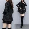 Chic Women’s Plaid Two-Piece Suit: Jacket and Shorts Set ATHLEXES