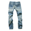 Retro Ripped Light Blue Slim Fit Jeans ATHLEXES