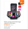ChicTravel PU Leather Makeup Organizer ATHLEXES