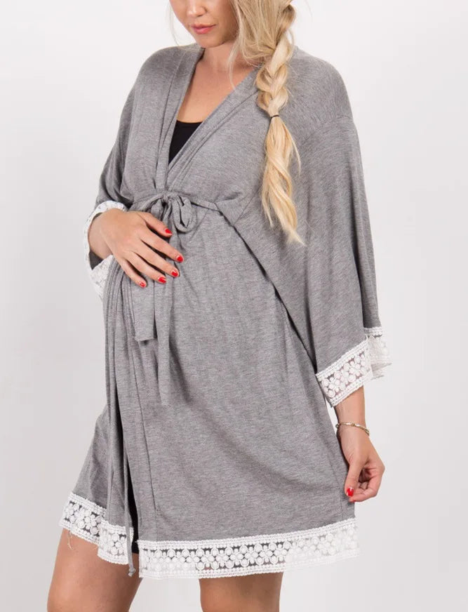 LuxeLounge Maternity Pajama Set ATHLEXES
