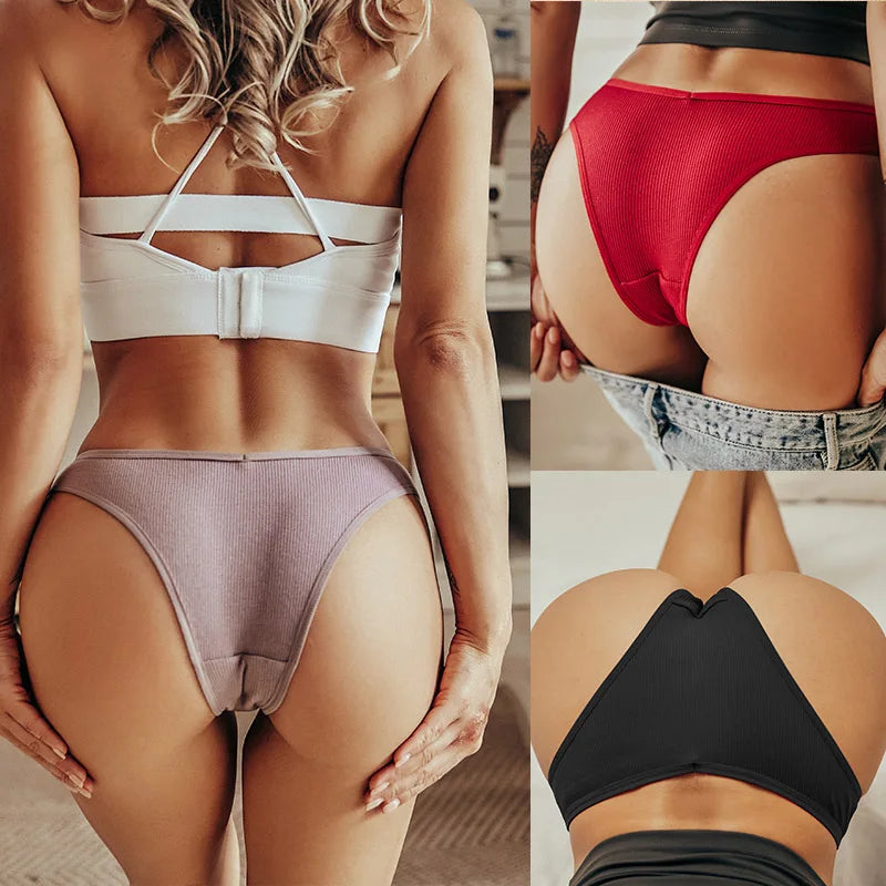 5PCS/Set Cotton Lingerie Panties Sexy Underwear Women Briefs ATHLEXES