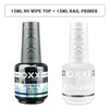 OXXI No Wipe Gel Polish Base and Top Coat Kit ATHLEXES