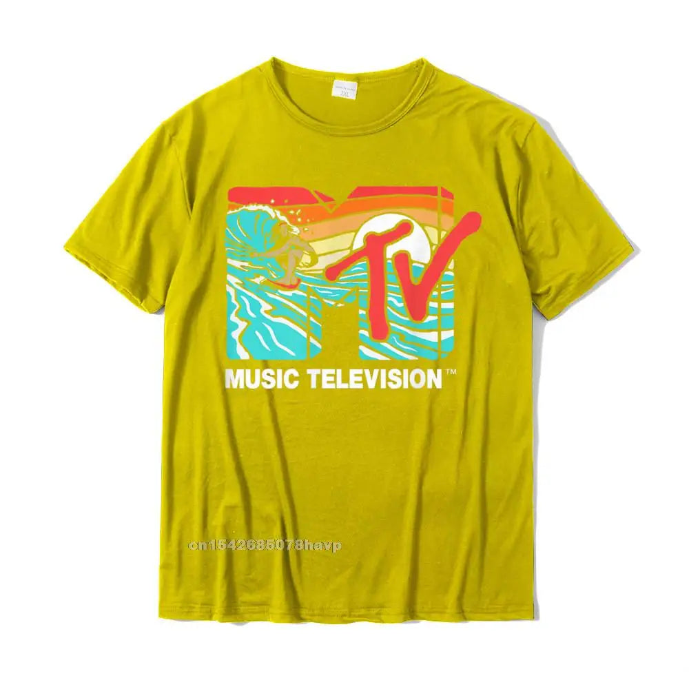 Mademark X MTV Surfer Logo Retro Graphic T-Shirt - Catch A Wave ATHLEXES