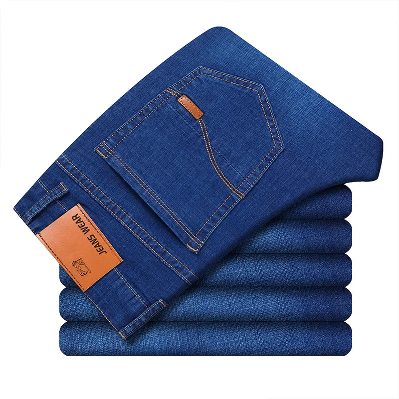 Blue Stretch Jeans & Black Denim Casual Trousers ATHLEXES