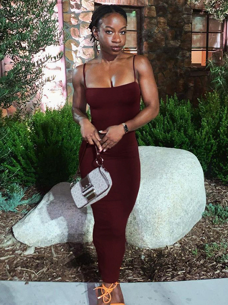 Chic Summer Backless Bodycon Dress ATHLEXES